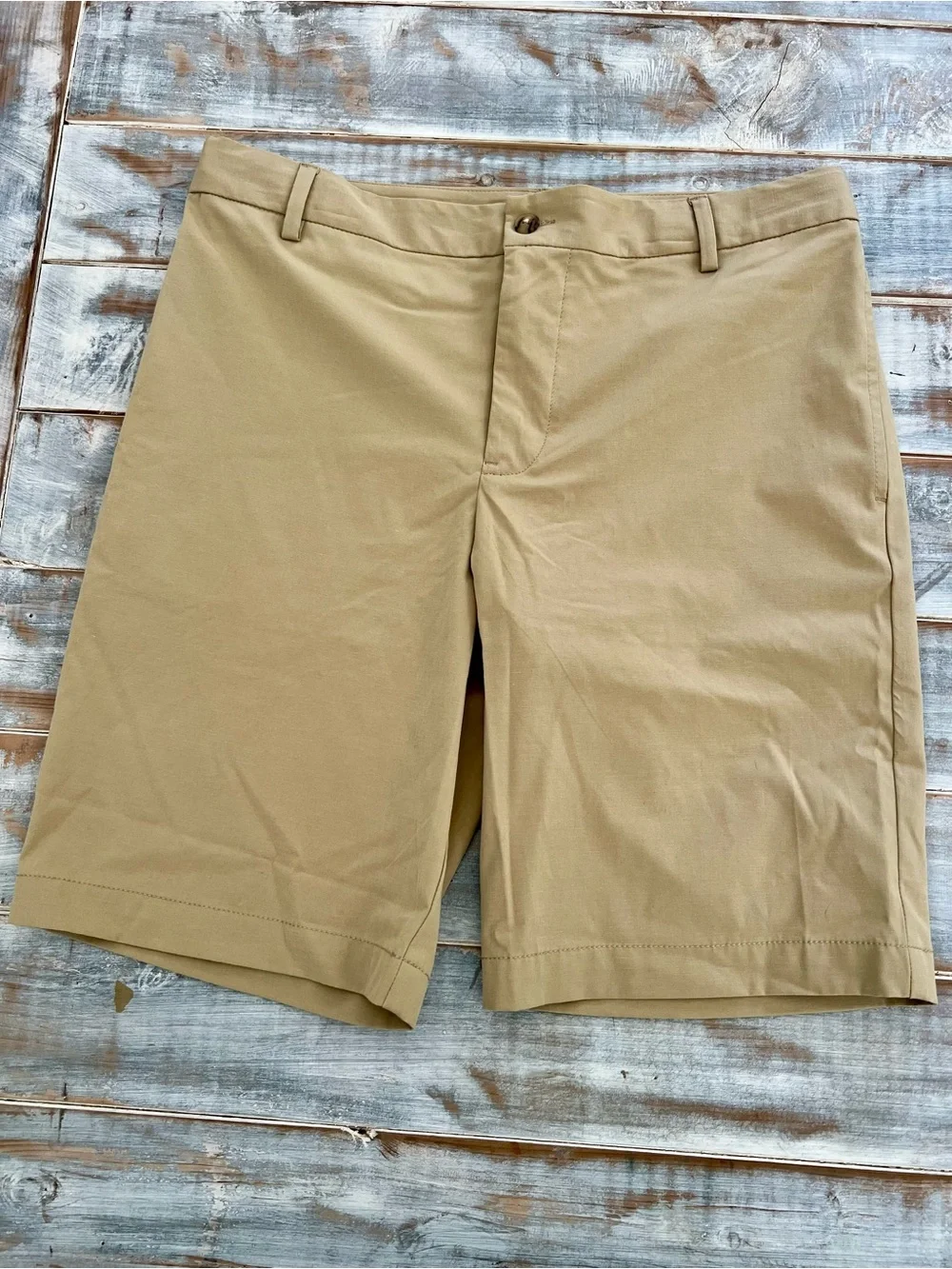 Polo by Ralph Lauren Tan Flat Front Youth Shorts